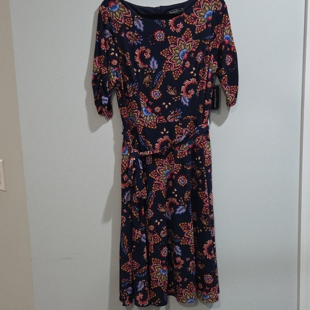 Jessica Howard Floral Dress - Multicolor Sz 14 New With Tag